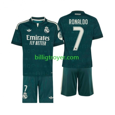 Billige Fotballdrakter Real Madrid Cristiano Ronaldo 7 Barn Bortedraktsett 2026/27 Kortermet